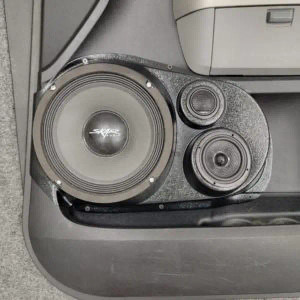 Single 8″ and Single 3.5″ and Single Tweeter Speaker Pods for the Front Door of a 07-13 Toyota Tundra
