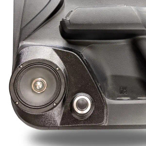 Single 6.5″ and Single Tweeter Speaker Pods for the Front Door of a 16-23 Toyota Tacoma Single 6.5″ and Single Tweeter Speaker Pods for the Front Door of a 16-23 Toyota Tacoma