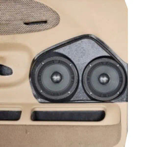 Dual 6.5″ Speaker Pods for the Front Door of a 99-01 Dodge Ram Extended Cab