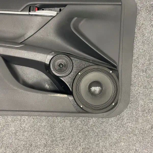 Custom Speaker Pods Single 8″ and Single 3.5″ Speaker Pods for the Front Door of a 18-24 Toyota Camry