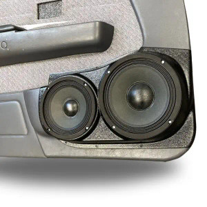 Single 8″ and Single 6.5″ Speaker Pods for the Front Door of a 96-00 Toyota Tacoma
