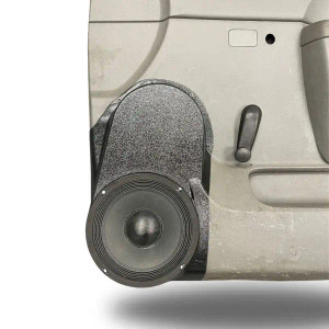 Single 8″ Speaker Pods for the Front Door of a 10-13 Chevrolet Silverado-GMC Sierra Lower Handle Manual Window Single 8″ Speaker Pods for the Front Door of a 10-13 Chevrolet Silverado-GMC Sierra Lower Handle Manual Window