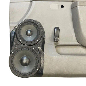 Single 8″ and Single 6.5″ Speaker Pods for the Front Door of a 10-13 Chevrolet Silverado-GMC Sierra Lower Handle Manual Window Single 8″ and Single 6.5″ Speaker Pods for the Front Door of a 10-13 Chevrolet Silverado-GMC Sierra Lower Handle Manual Window