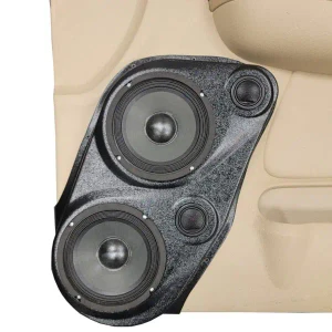 Custom Speaker Pods Dual 6.5″ and Dual Tweeter Speaker Pods for the Front Door of a 07-09 GM Full Size Truck Upper Handle