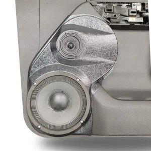 Custom Speaker Pods Single 8″ and Single 3.5″ Speaker Pods for the Front Door of a 19-23 Chevrolet Silverado-GMC Sierra