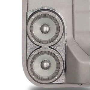 Dual 6.5″ Speaker Pods for the Rear Door of a 19-23 Chevrolet Silverado-GMC Sierra Crew Cab