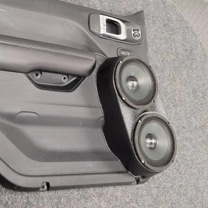 Flangeless Dual 6.5″ Speaker Pods for the Front Door of a 18-24 Jeep Wrangler-Jeep Gladiator