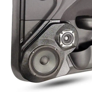 Custom Speaker Pods Single 6.5″ and Single 3.5″ Speaker Pods for the Front Door of a 15-23 Dodge Challenger
