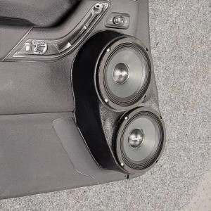 Flangeless Dual 6.5″ Speaker Pods for the Front Door of a 11-17 Jeep Wrangler Flangeless Dual 6.5″ Speaker Pods for the Front Door of a 11-17 Jeep Wrangler