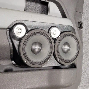 Custom Speaker Pods Dual 8″ and Dual Tweeter Speaker Pods for the Front Door of a 09-14 Ford F-150