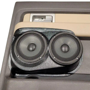 Custom Speaker Pods Dual 6.5″ Speaker Pods for the Rear Door of a 09-14 Ford F-150 Crew Cab