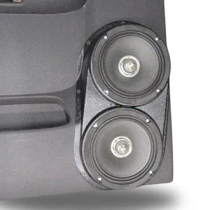 Custom Speaker Pods Dual 6.5″ Speaker Pods for the Rear Door of a 07-13 GM Full Size Pickup Extended Cab Manual Window