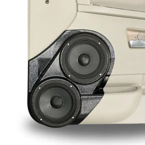 Dual 6.5″ Speaker Pods for the Front Door of a 05-10 Jeep Grand Cherokee Dual 6.5″ Speaker Pods for the Front Door of a 05-10 Jeep Grand Cherokee