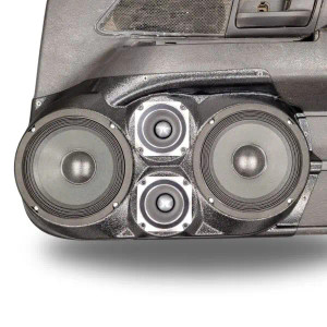 Dual 6.5″ and Dual 3.5″ Speaker Pods for the Front Door of a 03-08 Ford Crown Victoria Dual 6.5″ and Dual 3.5″ Speaker Pods for the Front Door of a 03-08 Ford Crown Victoria