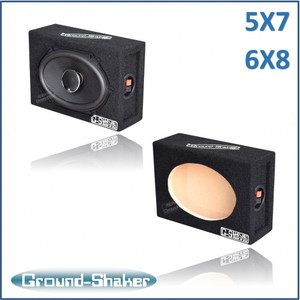 Ground Shaker GS-SQ157B Black 5x7" Single Speaker Box