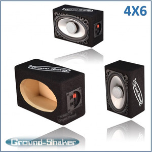 Ground Shaker GS-SQ146B black single 4x6 speaker box