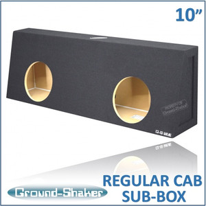 black 10" dual sealed x-large sub box, fits regular cab trucks black 10" dual sealed x-large sub box, fits regular cab trucks