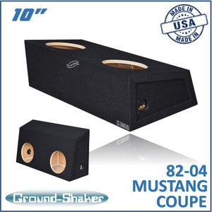 black 10" dual sealed sub box, fits 82-04 ford mustang coupe black 10" dual sealed sub box, fits 82-04 ford mustang coupe