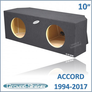Honda Accord 1994-2017 Black 10" Dual Sealed Subwoofer Box