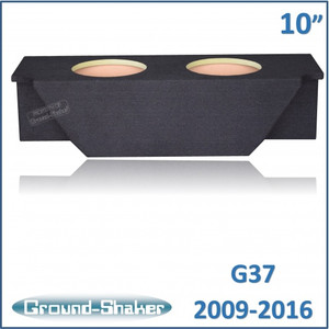 black 10" dual sealed sub box, fits infiniti g37 coupe 2009-2016 black 10" dual sealed sub box, fits infiniti g37 coupe 2009-2016