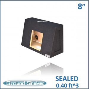 black 8" single sealed solo-baric sub box, fits regular cab trucks black 8" single sealed solo-baric sub box, fits regular cab trucks