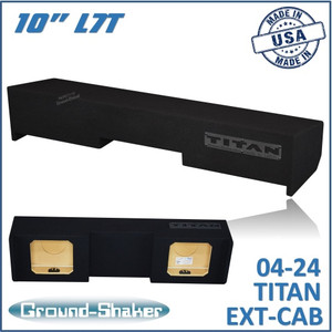 black 10" dual sealed l7t sub box, fits 04-23 nissan titan ext/king-cab black 10" dual sealed l7t sub box, fits 04-23 nissan titan ext/king-cab
