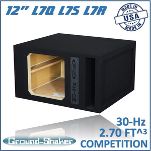 black 12" solobaric 30-hz single competition ported sub box black 12" solobaric 30-hz single competition ported sub box
