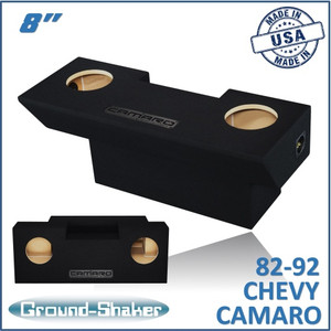 82-92 Chevy Camaro Black 8" Dual Sealed Subwoofer Box