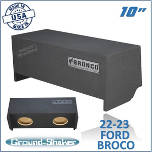black 10" dual sealed sub box, fits 21-23 ford bronco black 10" dual sealed sub box, fits 21-23 ford bronco