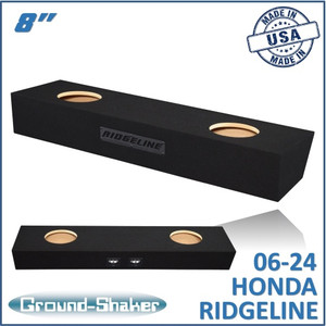 black 8" dual sealed sub box, fits 06-24 honda ridgeline black 8" dual sealed sub box, fits 06-24 honda ridgeline