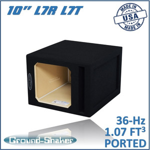 black 10" single ported solo-baric sub box black 10" single ported solo-baric sub box
