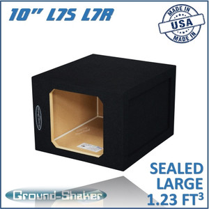 black 10" single sealed large solo-baric sub box black 10" single sealed large solo-baric sub box