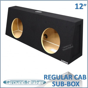 Regular Cab Trucks Black 12" Dual Sealed X-Large Subwoofer Box