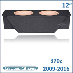 Nissan 370Z Coupe 2009-2016 Black 12" Dual Sealed Subwoofer Box