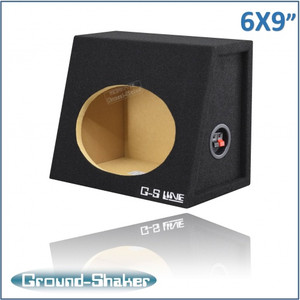 black "6x9" single speaker enclosure black "6x9" single speaker enclosure