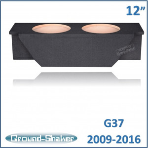 Infiniti G37 Coupe 2009-2016 Black 12" Dual Sealed Subwoofer Box