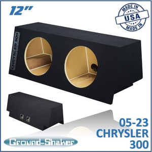 05-23 Chrysler 300 Black 12" Dual Sealed Subwoofer Box