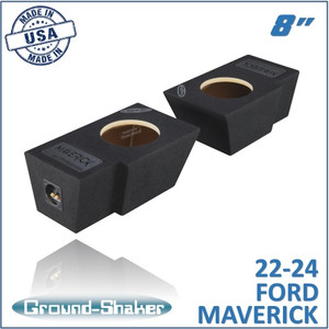 22-24 Ford Maverick Black 8" Dual Sealed Subwoofer Box