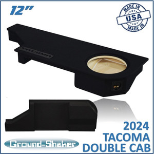 Ground Shaker GS-TOYTC112B 12-inch sealed subwoofer box for 2024 Toyota Tacoma Double Cab