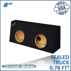 black 8" dual sealed truck sub box black 8" dual sealed truck sub box