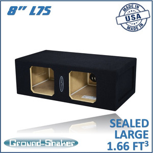 black 8" dual sealed large solo-baric sub box black 8" dual sealed large solo-baric sub box
