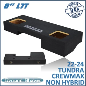 22-24 Toyota Tundra Crew-Max (non-Hybrid) Black 8" L7t Dual Sealed Subwoofer Box