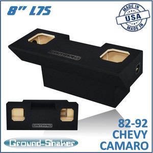 82-92 Chevy Camaro Black 8" Dual Sealed Solobaric Subwoofer Box