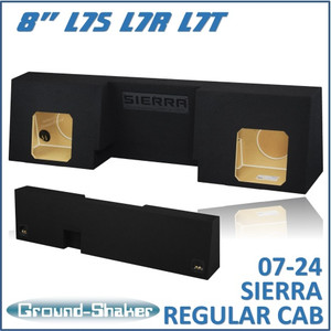 07-24 GMC Sierra Regular-Cab Black 8" Dual Sealed Solo-Baric Subwoofer Box