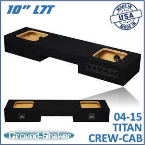 black 10" dual sealed solobaric sub box, fits 04-23 nissan titan crew-cab black 10" dual sealed solobaric sub box, fits 04-23 nissan titan crew-cab