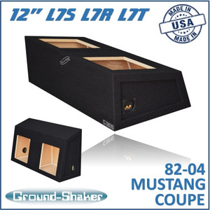 black 12" dual sealed solobaric sub box, fits 82-04 ford mustang coupe black 12" dual sealed solobaric sub box, fits 82-04 ford mustang coupe