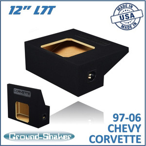 black 12" single sealed l7t sub box, fits 97-04 chevy corvette c5/z06 coupe & convertible black 12" single sealed l7t sub box, fits 97-04 chevy corvette c5/z06 coupe & convertible