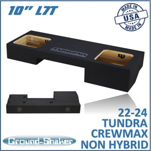 black 10" l7t dual sealed sub box, fits 22-24 toyota tundra crew-max (non-hybrid) black 10" l7t dual sealed sub box, fits 22-24 toyota tundra crew-max (non-hybrid)