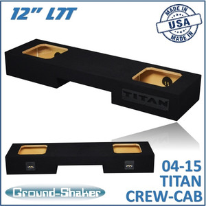 black 12" dual sealed solobaric sub box, fits 04-23 nissan titan crew-cab black 12" dual sealed solobaric sub box, fits 04-23 nissan titan crew-cab