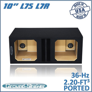 black 10" dual solo-baric center-ported sub box black 10" dual solo-baric center-ported sub box